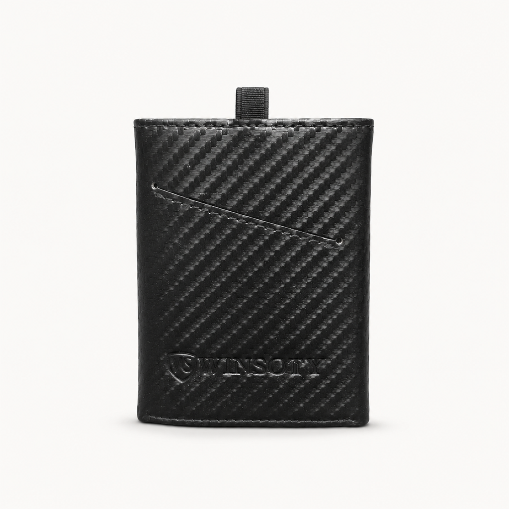 WINSOTY Geldbörse Carbon