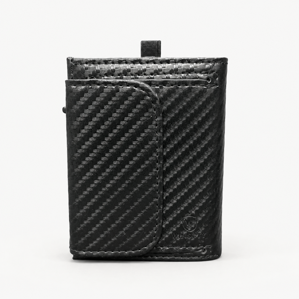 WINSOTY Geldbörse Carbon