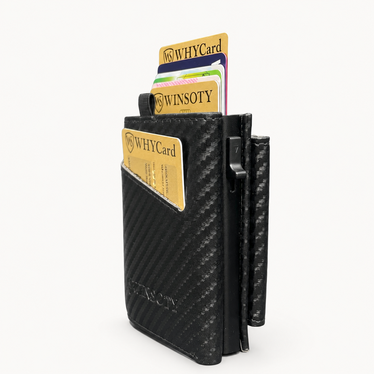 WINSOTY Geldbörse Carbon