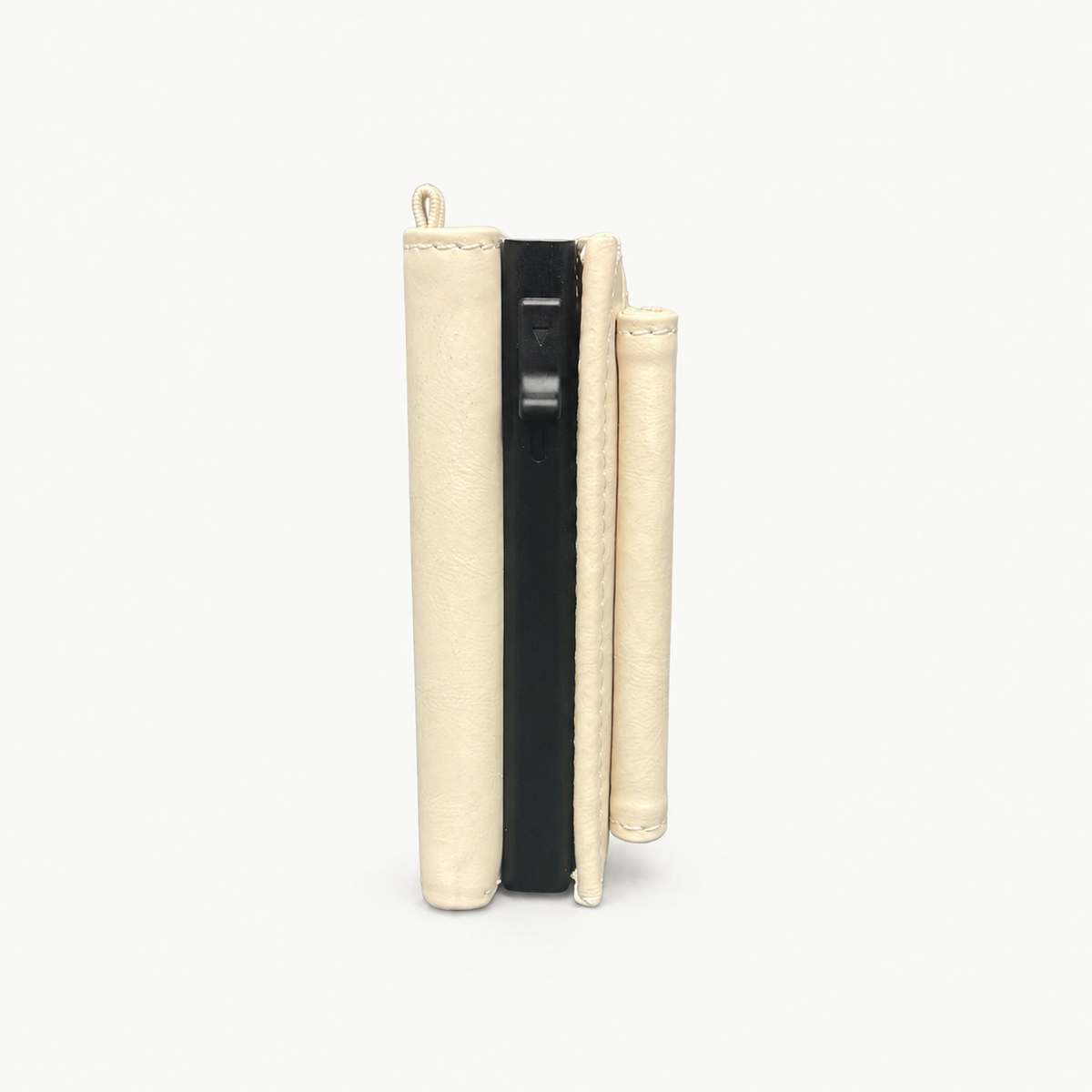 WINSOTY Geldbörse Leder Ivory
