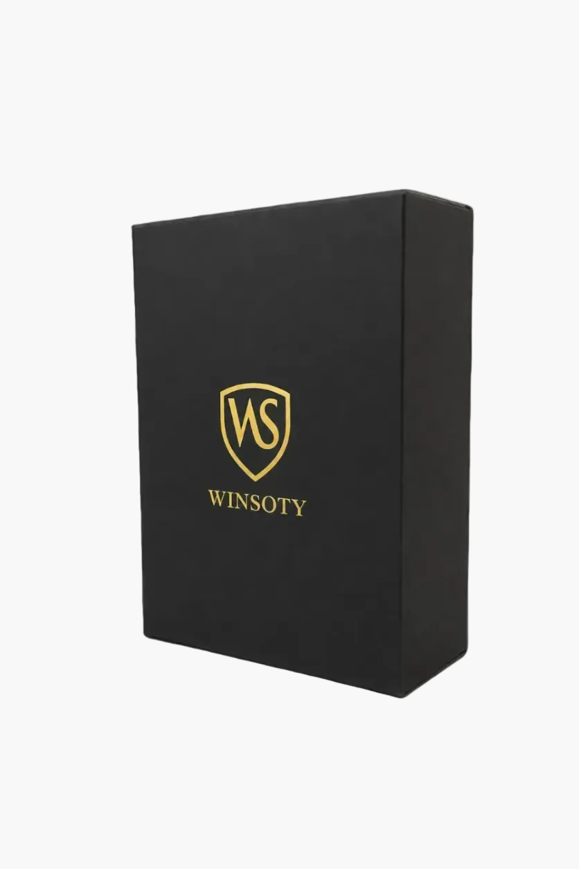WINSOTY Geldbörse Leder Ivory