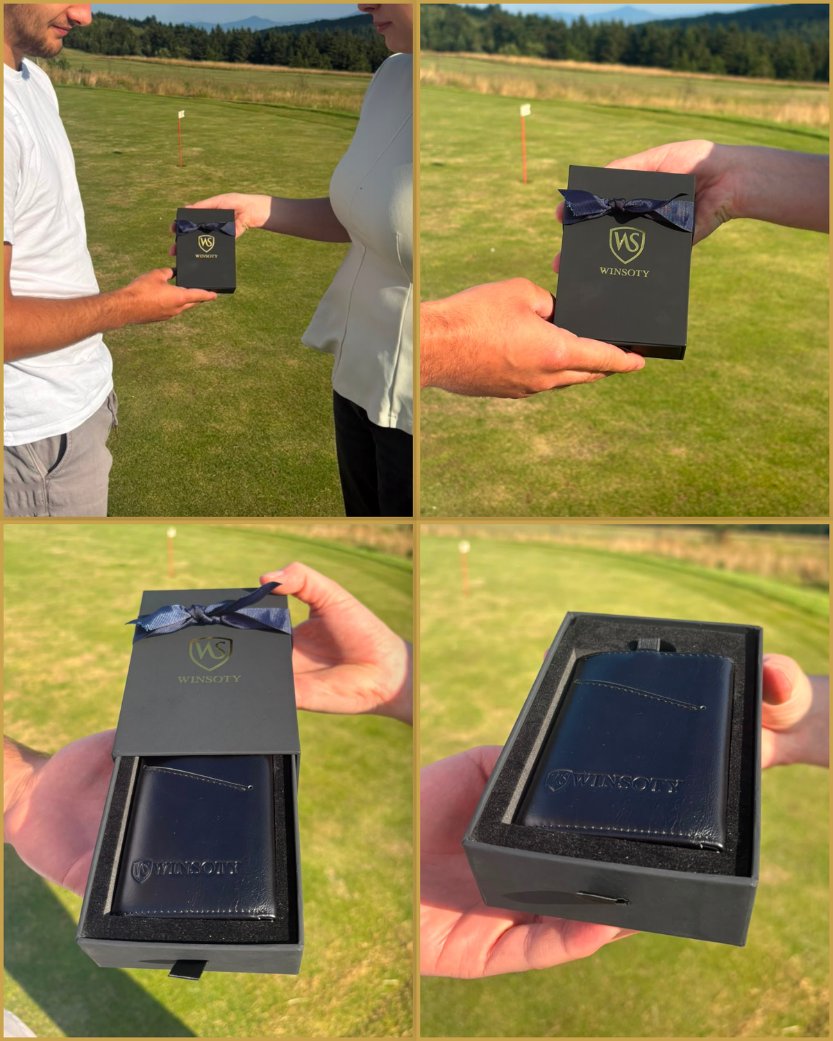 Winsoty Wallet und WHYCard in der Geschenkverpackung