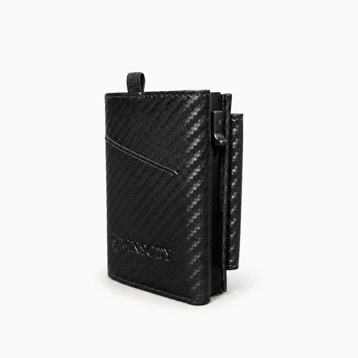 WINSOTY Geldbörse Carbon